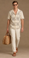 Handstitch detailed shirt