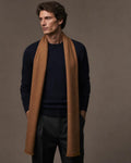 Kent 100% Pure Merino Wool Camel Plain Stole-TRAVEL